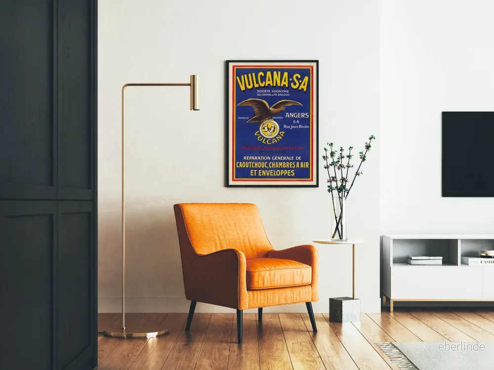 Vintage reklamposter Vulcana S.A. - Industriell väggdekoration - Bild 2
