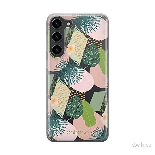 ERT GROUP mobiltelefonfodral för Samsung S23 originalt och officiellt licensierat Babaco mönster Plants 012 optimalt anpassad till formen på mobiltelefonen, gedeeltelijk transparant 5905511423896
