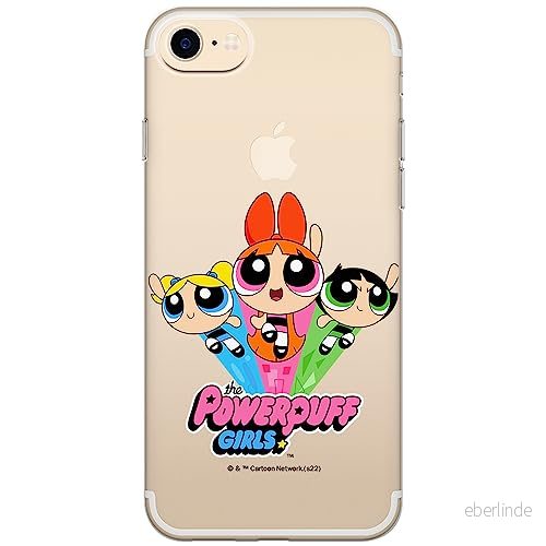 ERT GROUP mobiltelefonfodral för Iphone 7/8/ SE 2/ 3 originalt och officiellt licensierat The Powerpuff Girls mönster 029, gedeeltelijk transparant 5905511973193