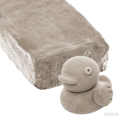 Baker Ross FX918 Grå lufttorkande lera Förpackning med 1 kg, modellera för konst och hantverk 5063067008773