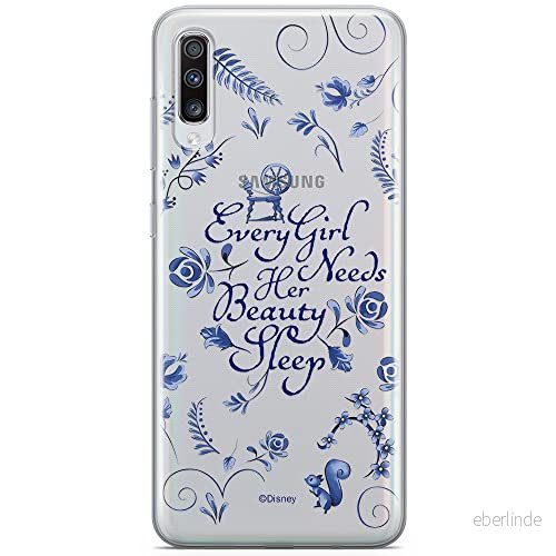 ERT GROUP mobiltelefonfodral för Samsung A70 originalt och officiellt licensierat Disney mönster Aurora 002 optimalt anpassad till formen på mobiltelefonen, gedeeltelijk transparant 5902980409215