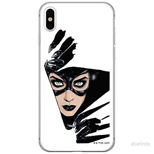 ERT GROUP mobiltelefonfodral för Iphone X/XS originalt och officiellt licensierat DC mönster Catwoman 008 optimalt anpassad till formen på mobiltelefonen, fodral tillverkad av TPU plast 5905131554758