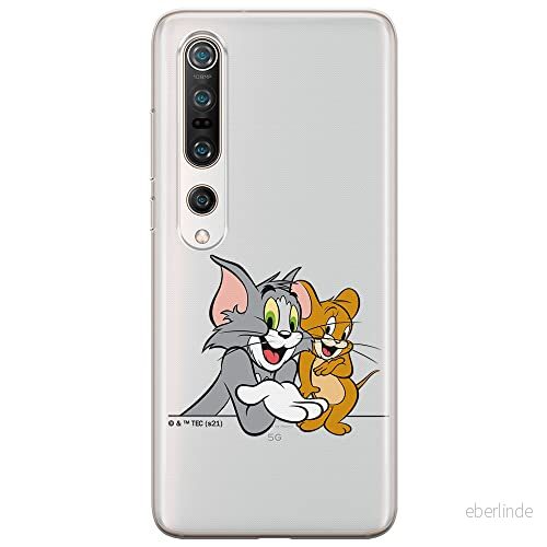 ERT GROUP mobiltelefonfodral för Xiaomi MI 10 / PRO originalt och officiellt licensierat Tom and Jerry mönster 005 optimalt anpassad till formen på mobiltelefonen, gedeeltelijk transparant 5904805249709