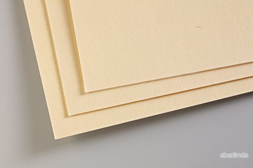 Clairefontaine Ref 197011C Pastelmatta kortark (paket med 5 ark) 360 gsm kort 24 x 32 cm majsfärg speciellt formulerad för användning pasteller 3329681970110