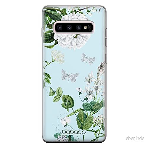 ERT GROUP mobiltelefonfodral för Samsung S10 PLUS originalt och officiellt licensierat Babaco mönster Flowers 030 optimalt anpassad till formen på mobiltelefonen, fodral tillverkad av TPU plast 5905131275585