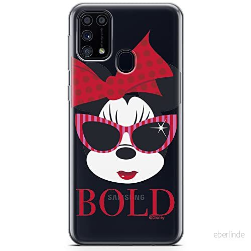 ERT GROUP mobiltelefonfodral för Samsung M31 originalt och officiellt licensierat Disney mönster Minnie 045 optimalt anpassad till formen på mobiltelefonen, gedeeltelijk transparant 5904805476631