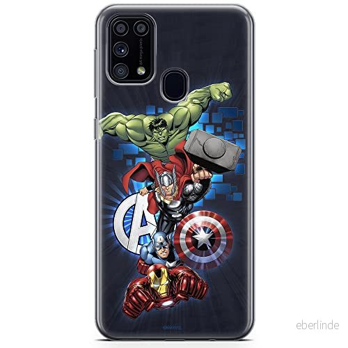 ERT GROUP mobiltelefonfodral för Samsung M31 originalt och officiellt licensierat Marvel mönster Avengers 001 optimalt anpassad till formen på mobiltelefonen, fodral tillverkad av TPU plast 5904805477065