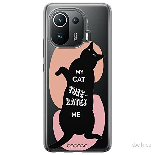 ERT GROUP mobiltelefonfodral för Xiaomi MI 11 PRO originalt och officiellt licensierat Babaco mönster Cats 003 optimalt anpassad till formen på mobiltelefonen, gedeeltelijk transparant 5905131112156