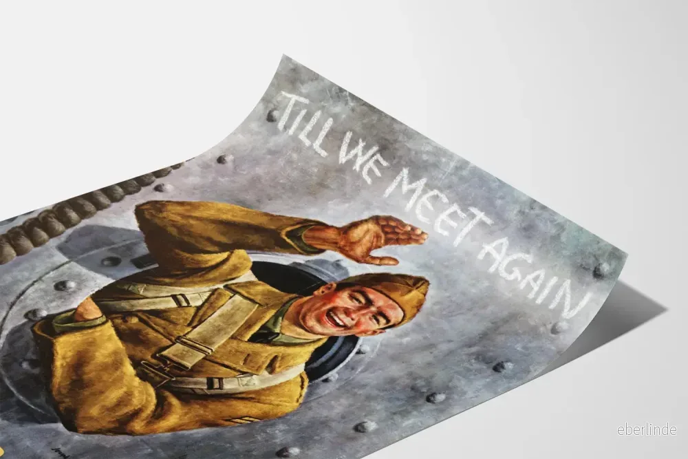 Vintage militärposter - Till We Meet Again Köp krigsobligationer - Bild 3