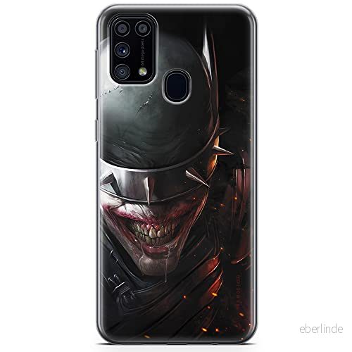 ERT GROUP mobiltelefonfodral för Samsung M31 originalt och officiellt licensierat DC mönster Batman Who Laughs 002 optimalt anpassad till formen på mobiltelefonen, fodral tillverkad av TPU plast 5904805481888