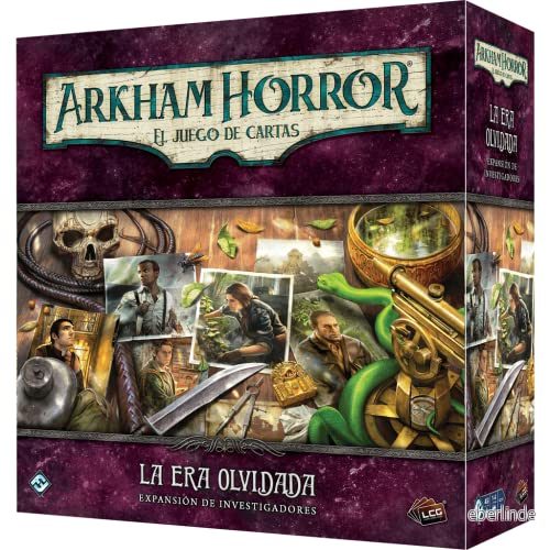 Fantasy Flight Games, Arkham Horror LCG, Den glömda eran: Expansion, forskare, kortspel på spanska 841333120825