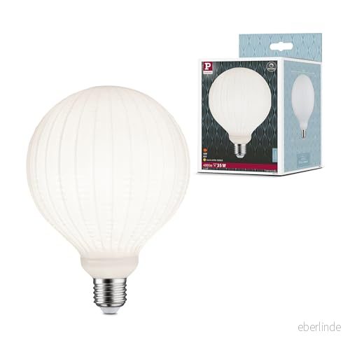 Paulmann 29079 White Lampion Edition Filament LED Glob G125 230 V E27 4,3 W 400 lm Dimbar 125 mm Vit Glas 3000 K 4000870290798