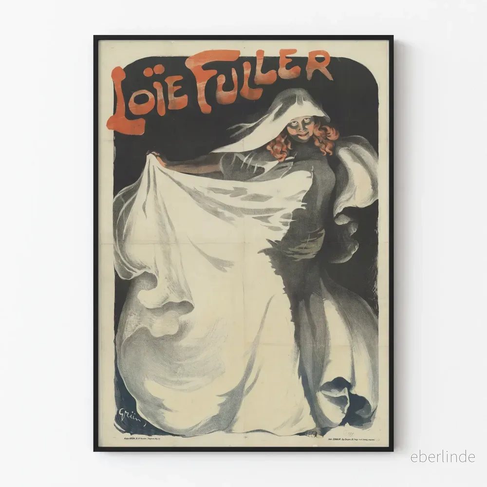 Vintageposter av Loïe Fuller - Konstnärlig väggdekoration