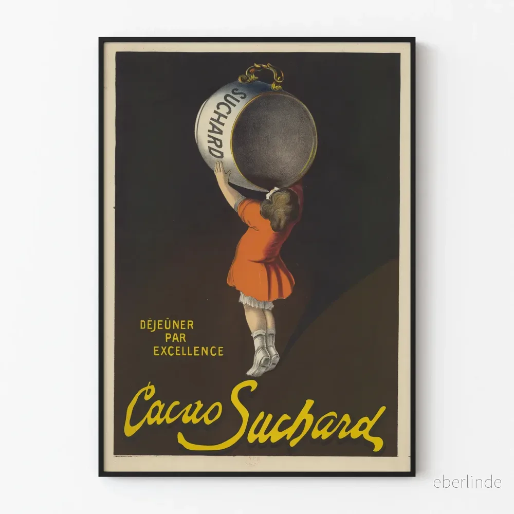 Vintageposter Cacao Suchard Frukost i toppklass