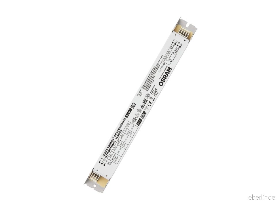 Osram QTP OPTIMAL 1X54…58, 100000 h, 20 50 C, 198 264 V, 50/60 hz, 30 mm, 280 mm 4008321873729 Osram QTP OPTIMAL 1X54…58, 100000 h, 20 50 C, 198 264 V, 50/60 hz, 30 mm, 280 mm 4008321873729