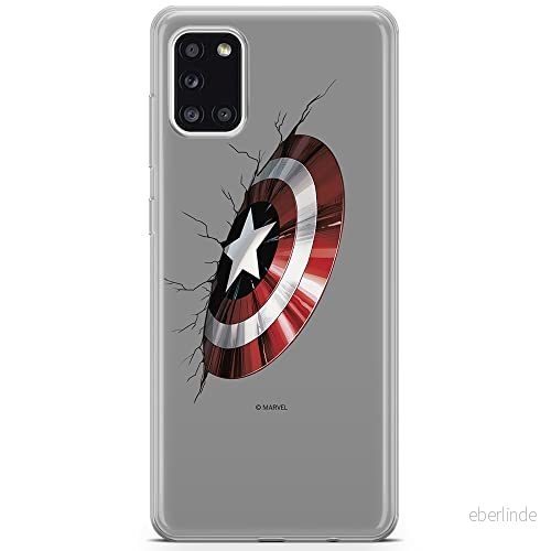 ERT GROUP mobiltelefonfodral för Samsung A31 originalt och officiellt licensierat Marvel mönster Captain America 023 optimalt anpassad till formen på mobiltelefonen, fodral tillverkad av TPU plast 5903040214404