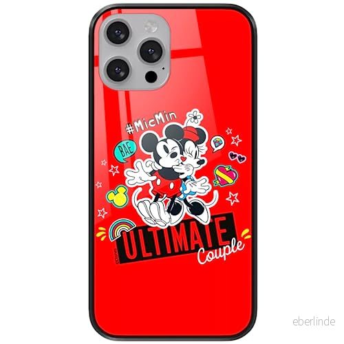 ERT GROUP mobiltelefonfodral för Apple Iphone 13 PRO originalt och officiellt licensierat Disney mönster Mickey & Minnie 012 tillverkad av härdat glas, skyddsfodral 5904805877421