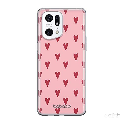 ERT GROUP mobiltelefonfodral för Oppo FIND X5 PRO originalt och officiellt licensierat Babaco mönster Hearts 004 optimalt anpassad till formen på mobiltelefonen, fodral tillverkad av TPU plast 5905511409173
