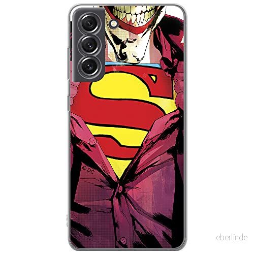 ERT GROUP mobiltelefonfodral för Samsung S21 FE originalt och officiellt licensierat DC mönster Joker 003 optimalt anpassad till formen på mobiltelefonen, fodral tillverkad av TPU plast 5904805508349