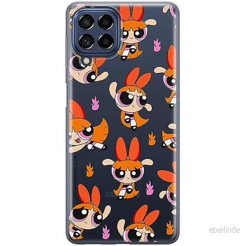 ERT GROUP mobiltelefonfodral för Samsung M53 5G originalt och officiellt licensierat The Powerpuff Girls mönster 007, gedeeltelijk transparant 5905511957643