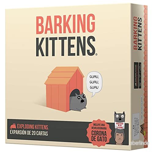Exploding Kittens Barking Expansion Kortspel för kattälskare och explosioner Från 7 år 2 till 10 spelare 15 minuter per spel Svenska 810083041223