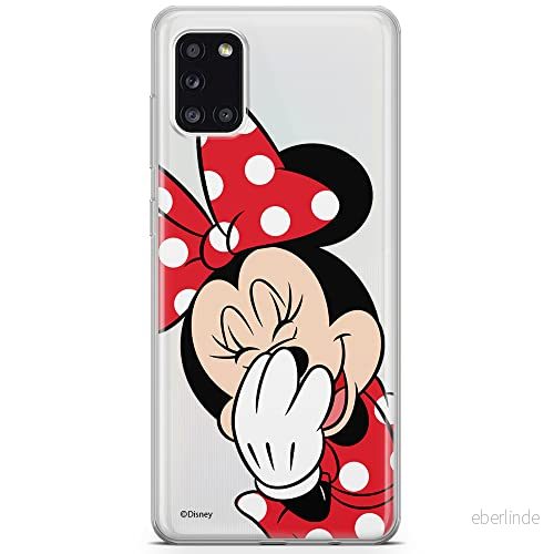 ERT GROUP mobiltelefonfodral för Samsung A31 originalt och officiellt licensierat Disney mönster Minnie 006 optimalt anpassad till formen på mobiltelefonen, gedeeltelijk transparant 5903932415179