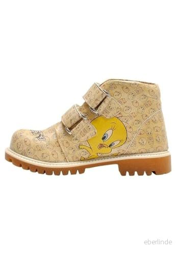DOGO Gamins Vegan läder gula stövlar Warner Bros Tweety Moods Motif 29, Gult, 29 EU 8680544183982