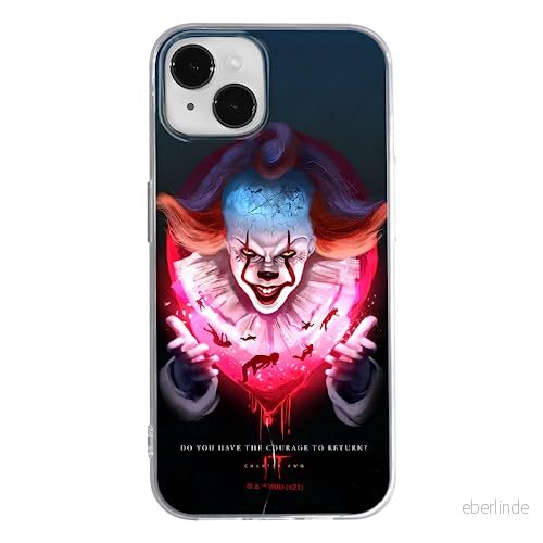 ERT GROUP mobiltelefonfodral för Iphone 14 PLUS originalt och officiellt licensierat Horror mönster It 020 optimalt anpassad till formen på mobiltelefonen, fodral tillverkad av TPU plast 5905511000837