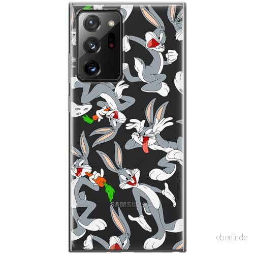 ERT GROUP mobiltelefonfodral för Samsung GALAXY NOTE 20 ULTRA originalt och officiellt licensierat Looney Tunes mönster Bugs 013 anpassad till formen på mobiltelefonen, gedeeltelijk transparant 5905511655280