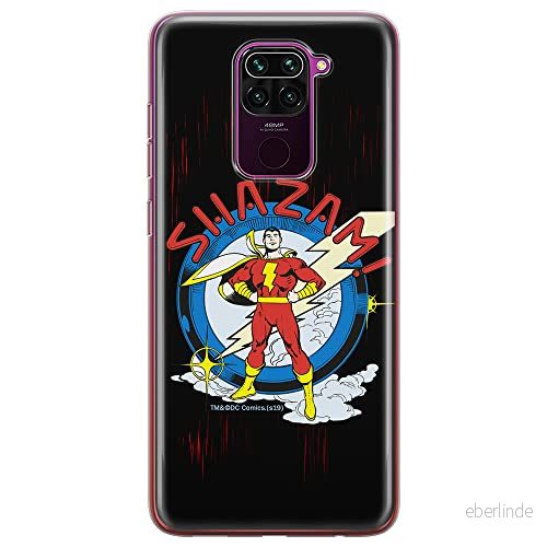 ERT GROUP mobiltelefonfodral för Xiaomi REDMI NOTE 9 originalt och officiellt licensierat DC mönster Shazam 003 optimalt anpassad till formen på mobiltelefonen, fodral tillverkad av TPU plast 5903040337189