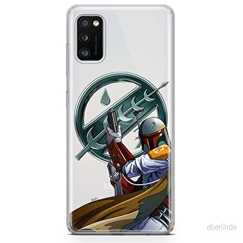 ERT GROUP mobiltelefonfodral för Samsung A41 originalt och officiellt licensierat Star Wars mönster Boba Fett 002 optimalt anpassad till formen på mobiltelefonen, gedeeltelijk transparant 5903537525143