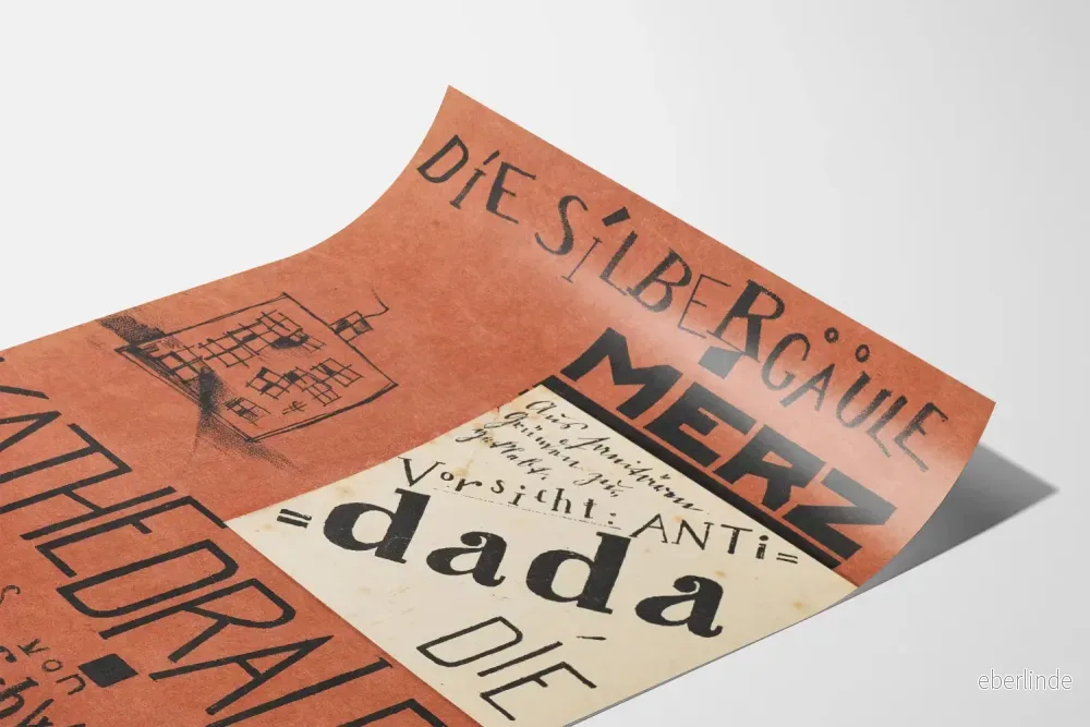 Dada-Poster Die Silbergäule Merz - Grafisk väggdekoration - Bild 3