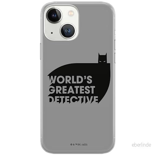 ERT GROUP mobiltelefonfodral för Iphone 13 MINI originalt och officiellt licensierat DC mönster Batman 051 optimalt anpassad till formen på mobiltelefonen, fodral tillverkad av TPU plast 5905131543943