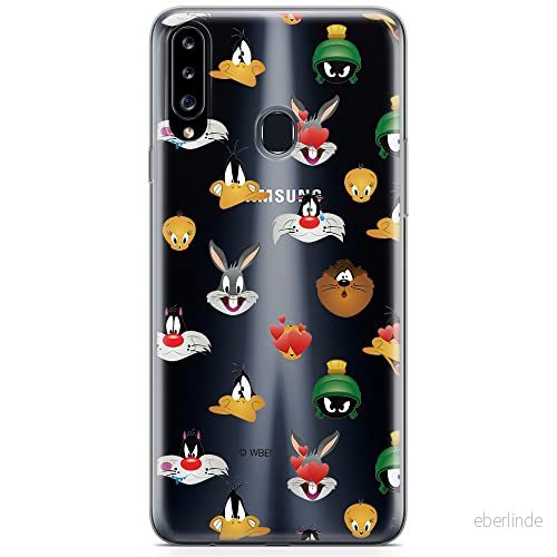 ERT GROUP mobiltelefonfodral för Samsung A20S originalt och officiellt licensierat Looney Tunes mönster 007 optimalt anpassad till formen på mobiltelefonen, gedeeltelijk transparant 5904805438974