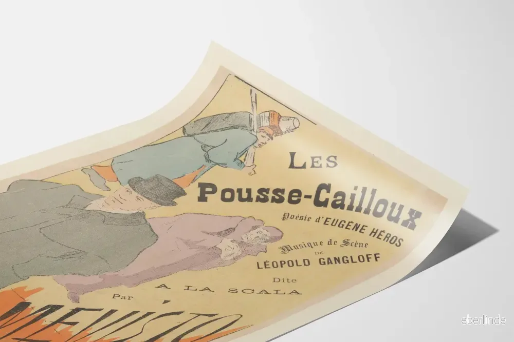 Vintageposter Les Pousse-Cailloux - Konstnärlig Väggdekoration - Bild 3