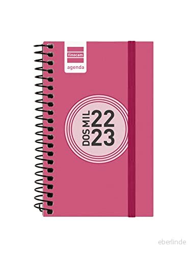 Finocam Agenda 2022 2023 Spionera Färg Vecka Horisontell Vy September Augusti (12 månader) Rosa Katalanska 8422952336518