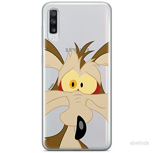 ERT GROUP mobiltelefonfodral för Samsung A70 originalt och officiellt licensierat Looney Tunes mönster Coyote 001 optimalt anpassad till formen på mobiltelefonen, gedeeltelijk transparant 5902980472806