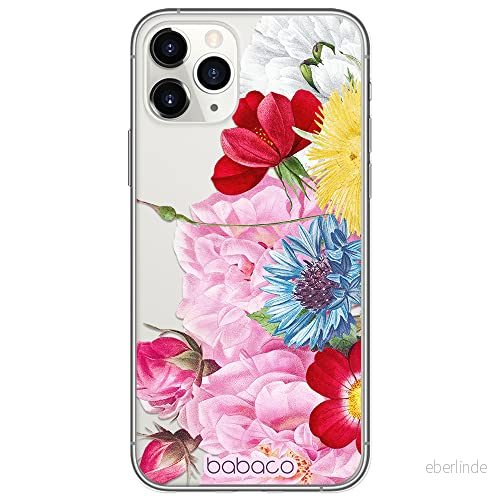 ERT GROUP mobiltelefonfodral för Iphone 11 PRO MAX originalt och officiellt licensierat Babaco mönster Flowers 056 optimalt anpassad till formen på mobiltelefonen, gedeeltelijk transparant 5905131360717