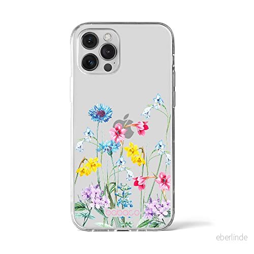 ERT GROUP mobiltelefonfodral för Iphone 12 PRO MAX originalt och officiellt licensierat Babaco mönster Flowers 040 optimalt anpassad till formen på mobiltelefonen, gedeeltelijk transparant 5905131309884