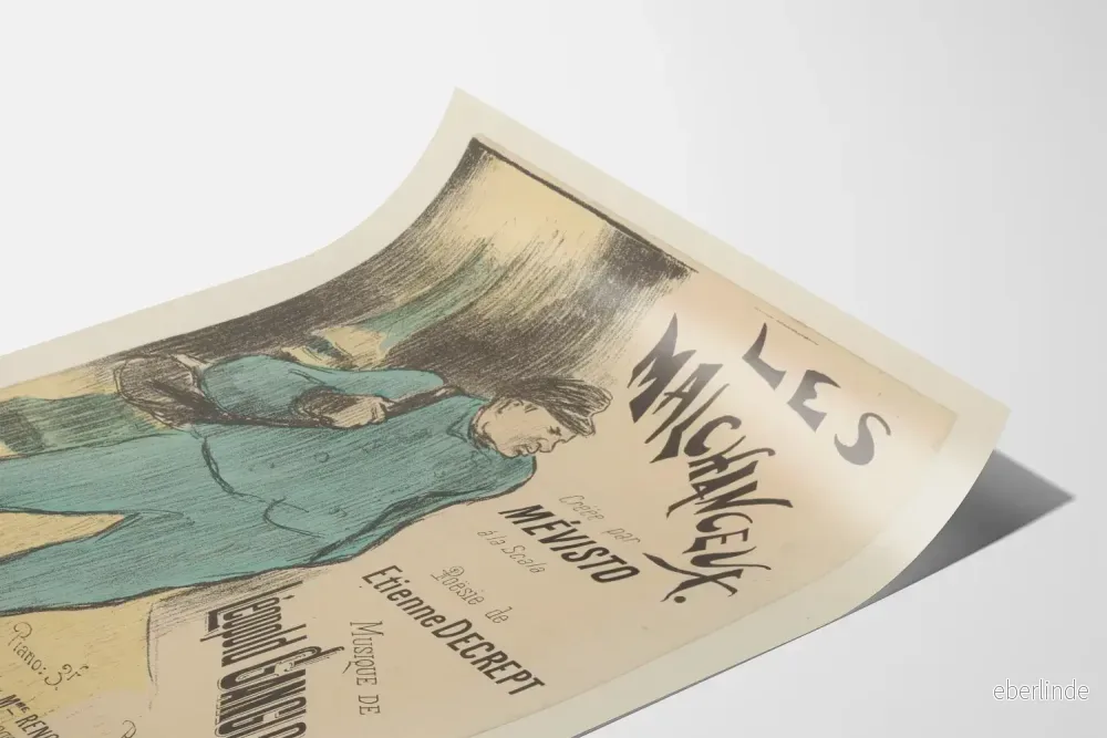 Vintageposter Les Malchanceux Mévisto - Konstnärlig väggdekoration - Bild 3