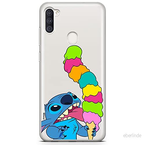 ERT GROUP mobiltelefonfodral för Samsung A11 / M11 originalt och officiellt licensierat Disney mönster Stitch 015 optimalt anpassad till formen på mobiltelefonen, gedeeltelijk transparant 5905131212894