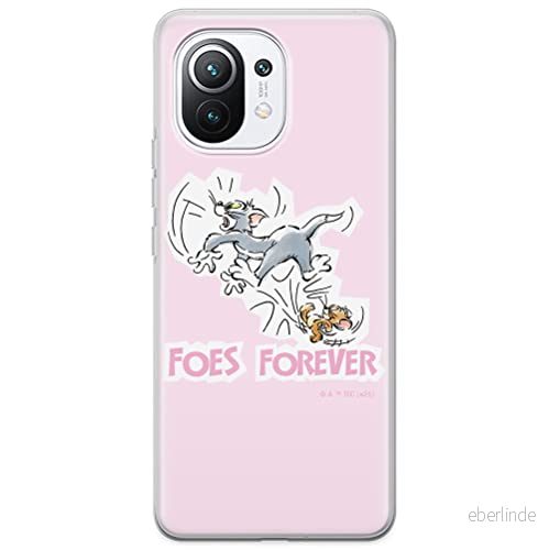 ERT GROUP mobiltelefonfodral för Xiaomi 11 originalt och officiellt licensierat Tom and Jerry mönster 010 optimalt anpassad till formen på mobiltelefonen, fodral tillverkad av TPU plast 5904805268137