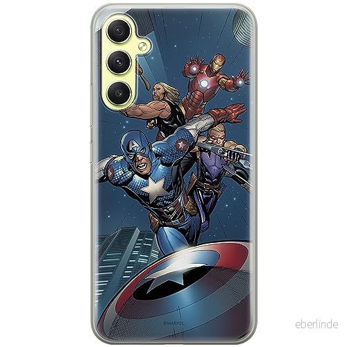 ERT GROUP mobiltelefonfodral för Samsung A34 5G originalt och officiellt licensierat Marvel mönster Avengers 008 optimalt anpassad till formen på mobiltelefonen, fodral tillverkad av TPU plast 5905511792107