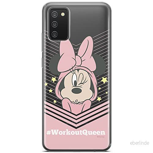 ERT GROUP mobiltelefonfodral för Samsung A02S originalt och officiellt licensierat Disney mönster Minnie 053 optimalt anpassad till formen på mobiltelefonen, gedeeltelijk transparant 5903040225554