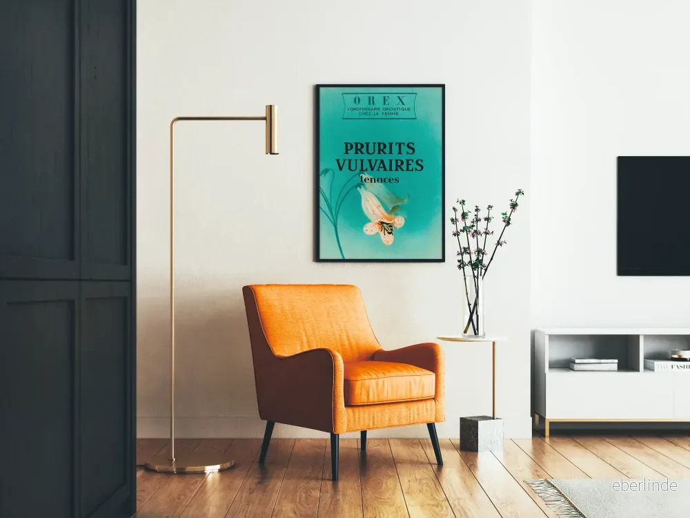 Vintage medicinsk poster för klåda i vulva Artem Legrand - Bild 2