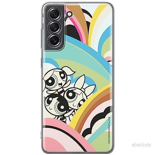 ERT GROUP mobiltelefonfodral för Samsung S21 FE originalt och officiellt licensierat The Powerpuff Girls mönster 018, fodral tillverkad av TPU plast 5905511965891