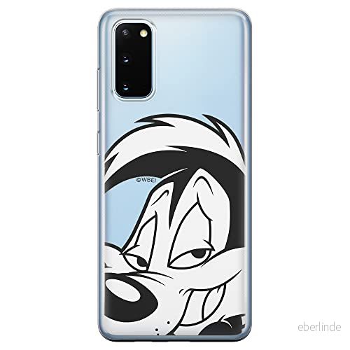 ERT GROUP mobiltelefonfodral för Samsung S20 / S11E originalt och officiellt licensierat Looney Tunes mönster Pepe Le Pew 001 Vit anpassad till formen på mobiltelefonen, gedeeltelijk transparant 5903537540214
