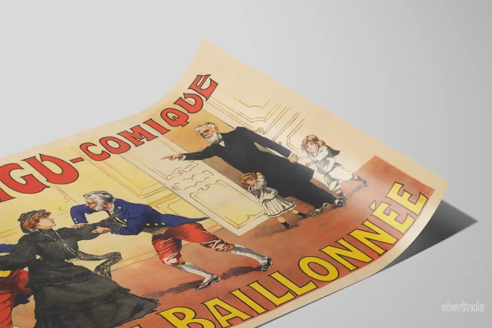 Vintageposter Ambigu-Komisk La Baillonnée - Bild 2