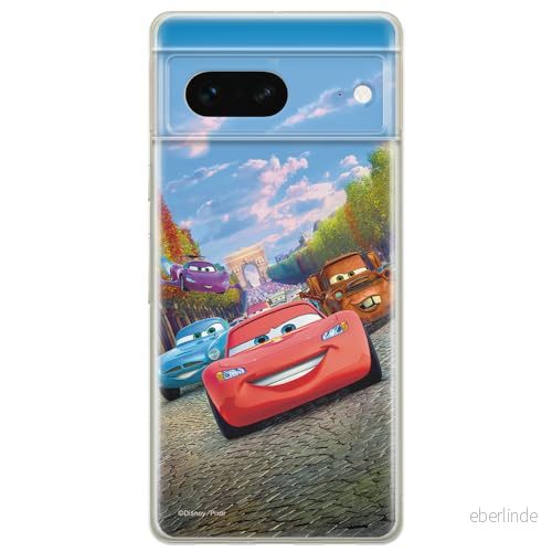 ERT GROUP mobiltelefonfodral för Google PIXEL 7 originalt och officiellt licensierat Disney mönster Auta 001 optimalt anpassad till formen på mobiltelefonen, fodral tillverkad av TPU plast 5905795139056