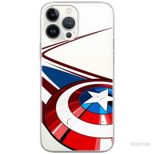 ERT GROUP mobiltelefonfodral för Huawei P30 originalt och officiellt licensierat Marvel mönster Captain America 008 Vit optimalt anpassad till formen på mobiltelefonen, gedeeltelijk transparant 5902980111576